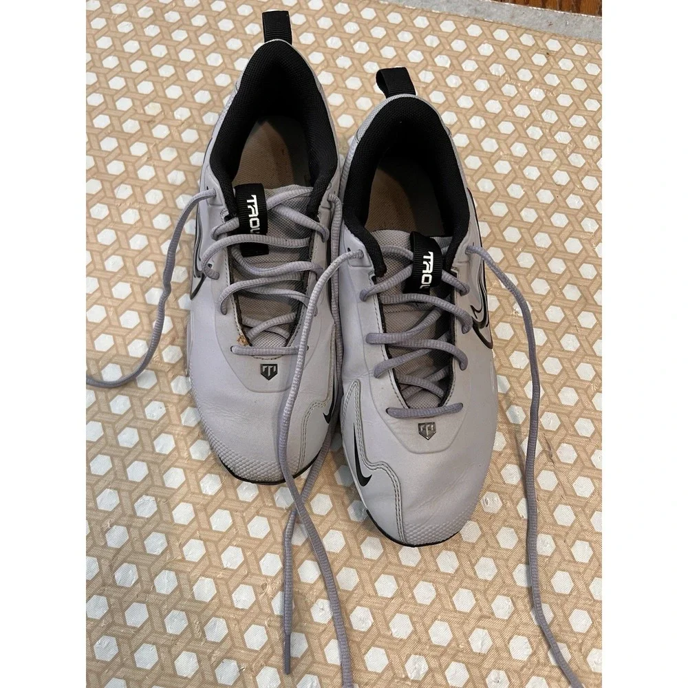 Nike Trout Baseball Cleats Gray Black Size 6Y FB9731-002